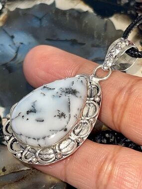 Dendritic Opal Pendant 2”